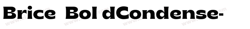 Brice  Bol dCondense字体转换
